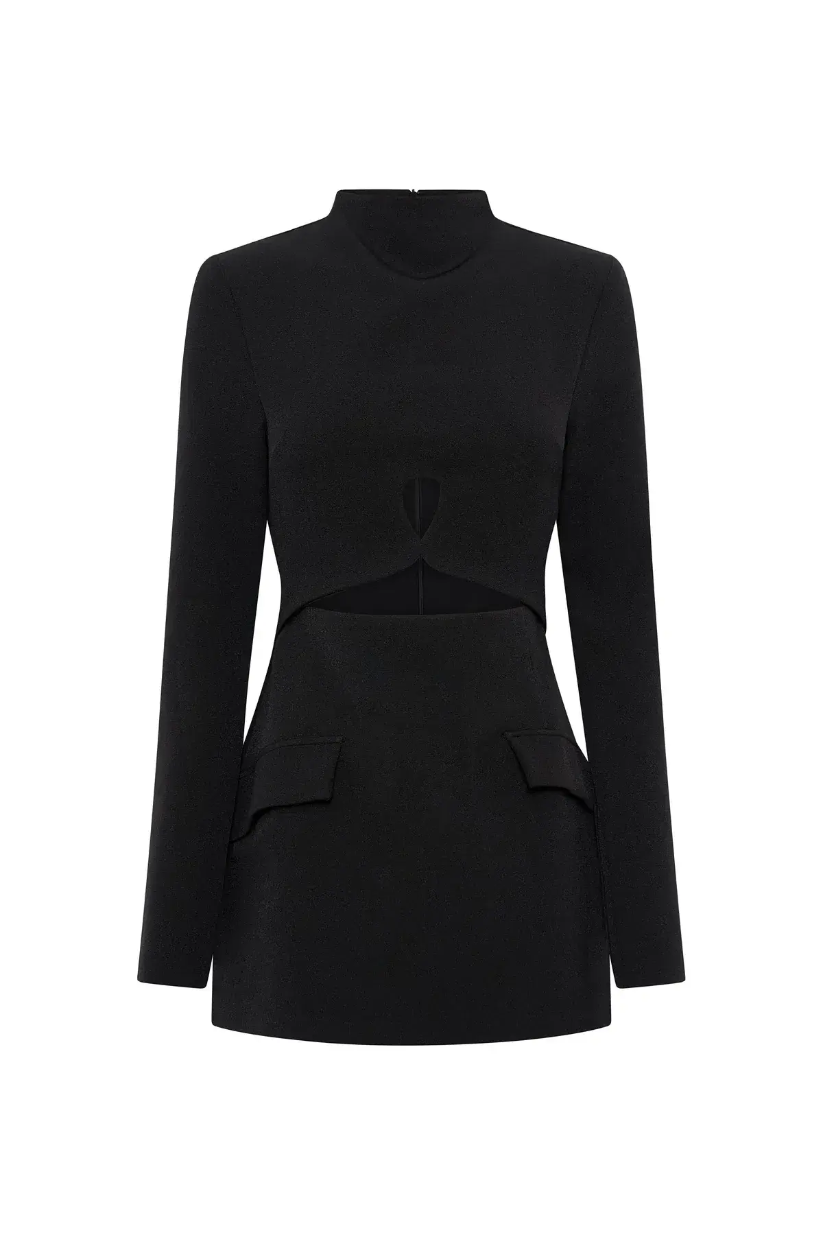 Camilla and Marc Ilona Long Sleeve Mini Dress Black Size 12 - Image 5