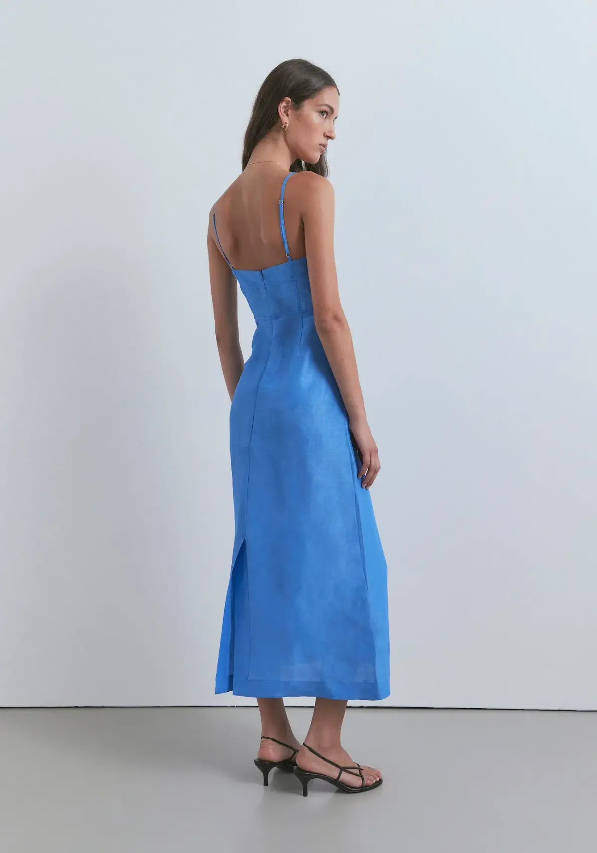 Viktoria & Woods Cornucopia Midi Dress Blue Size 14 - Image 3