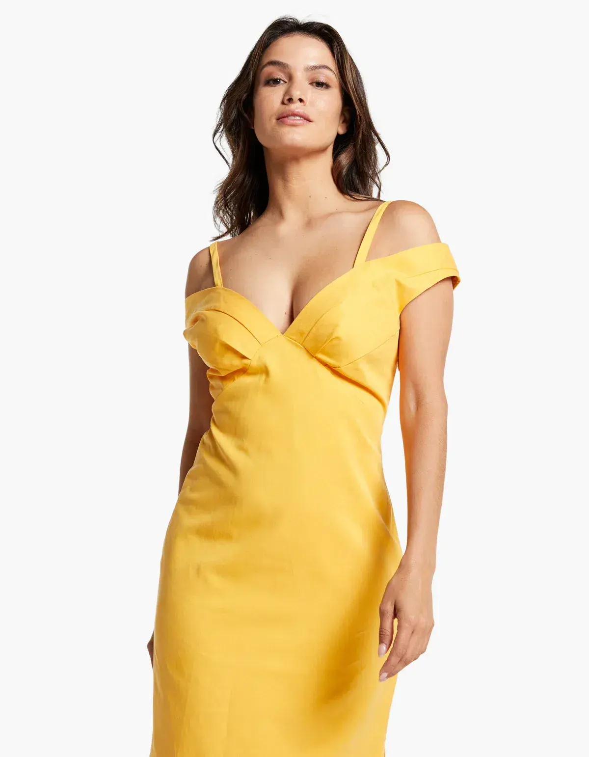 Viktoria & Woods Whirlpool Midi Dress in Mango Orange Yellow Size 14 - Image 6