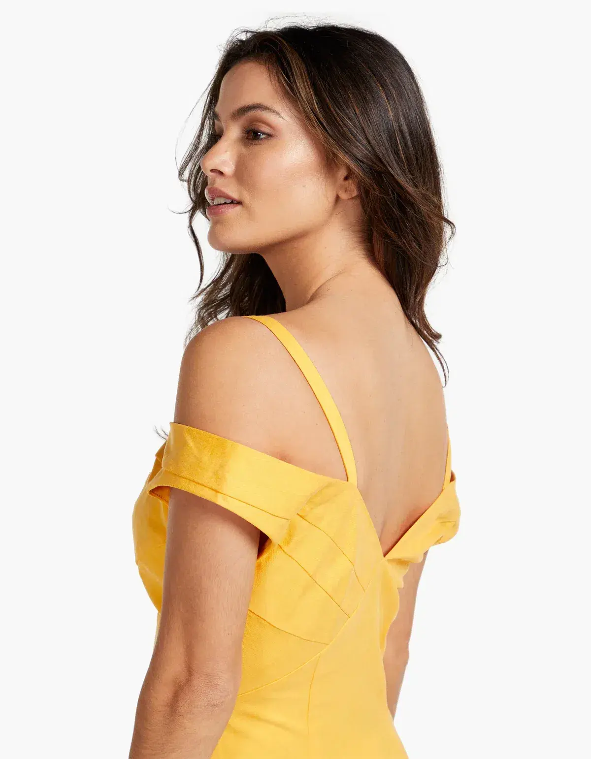 Viktoria & Woods Whirlpool Midi Dress in Mango Orange Yellow Size 14 - Image 5
