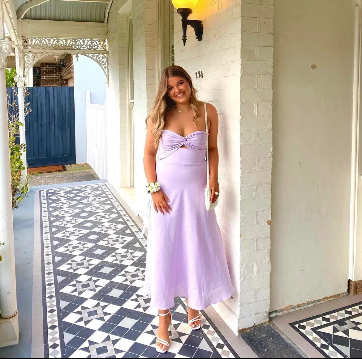By Johnny Billie Strapless Dress Lilac Size 10  - Image 2