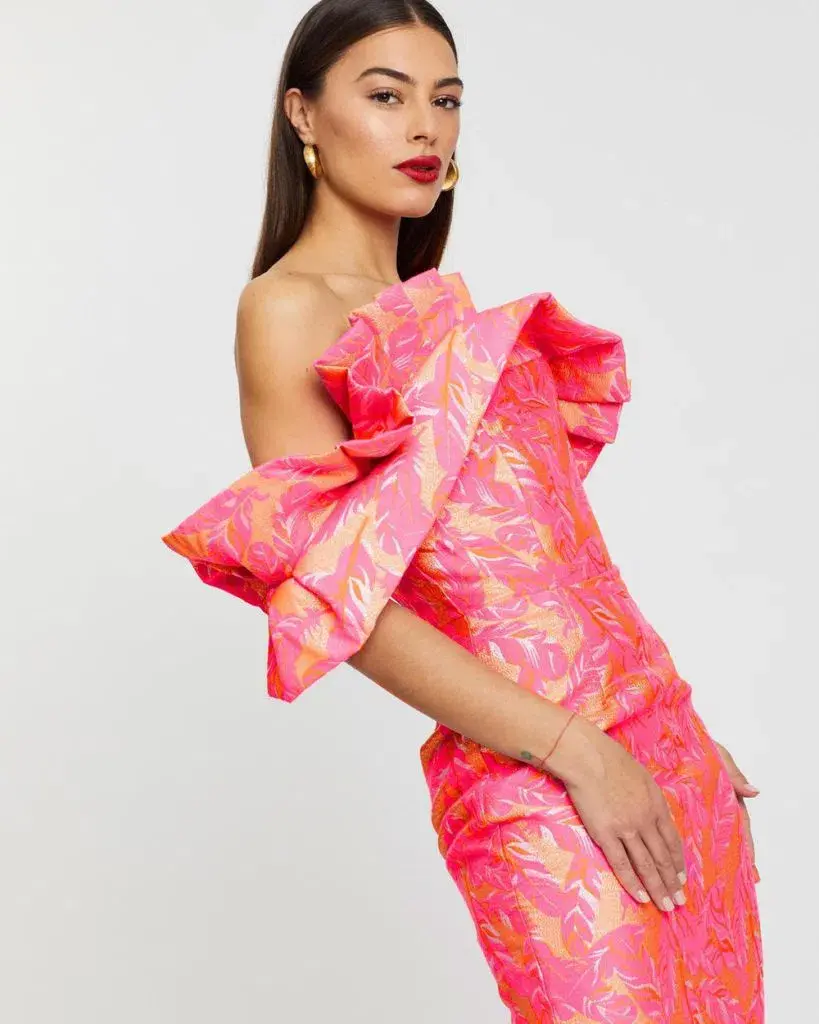 Eliya The Label Elena Dress Print Size 8 - Image 4