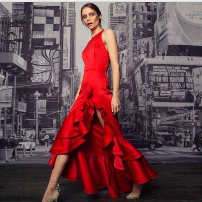 Bronx and Banco Frida Red Flame dress Size 6 - Image 5