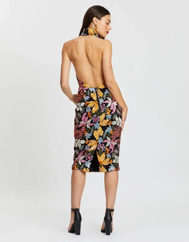 Eliya the Label Malika Dress Sequin Multi Size 8 - Image 2