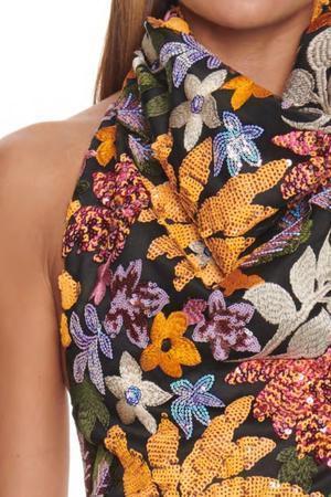 Eliya the Label Malika Dress Sequin Multi Size 8 - Image 3