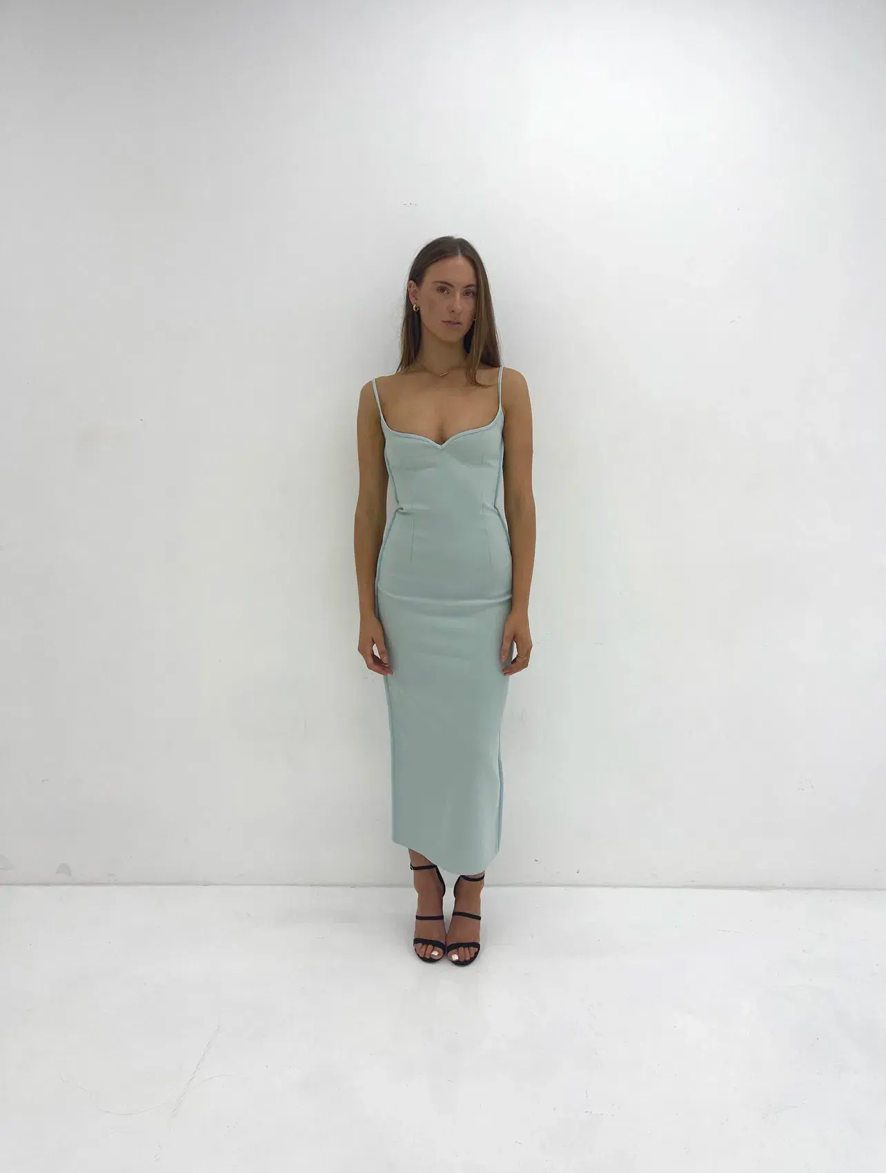Paris Georgia Heart Dress Blue Size XS/Au 6 - Image 1
