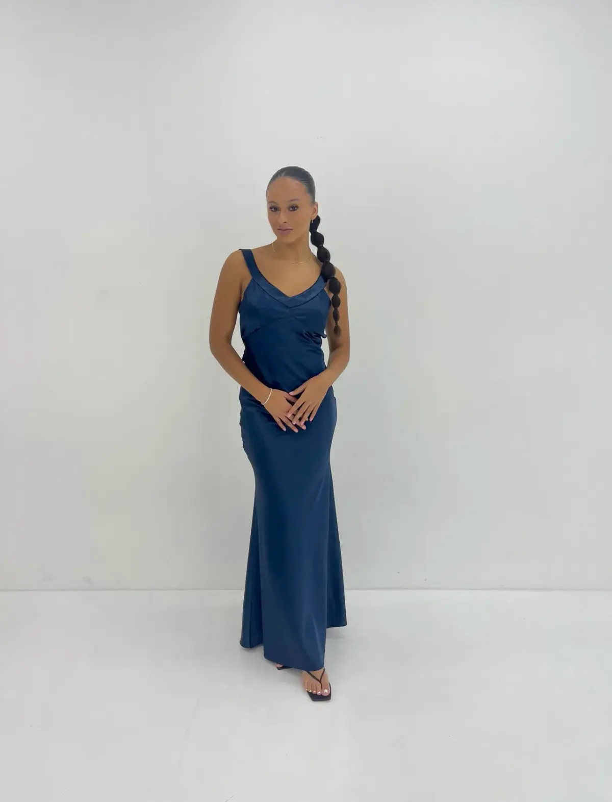 Frankie Lane the Label Delphi Gown Blue Size 8 - Image 1