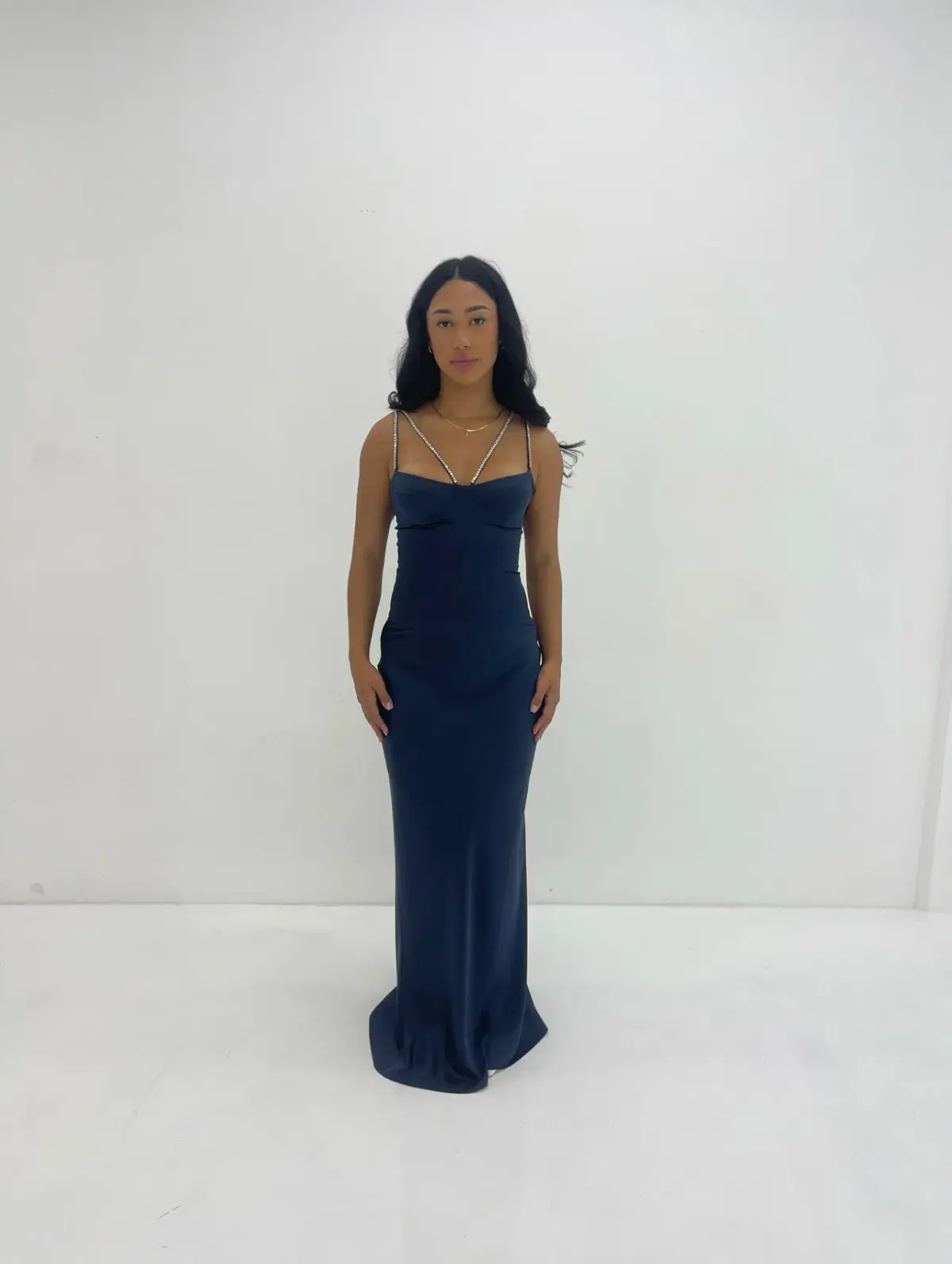 Natalie Rolt Cecilia Gown Navy Blue Size 1 / AU 8 - Image 1