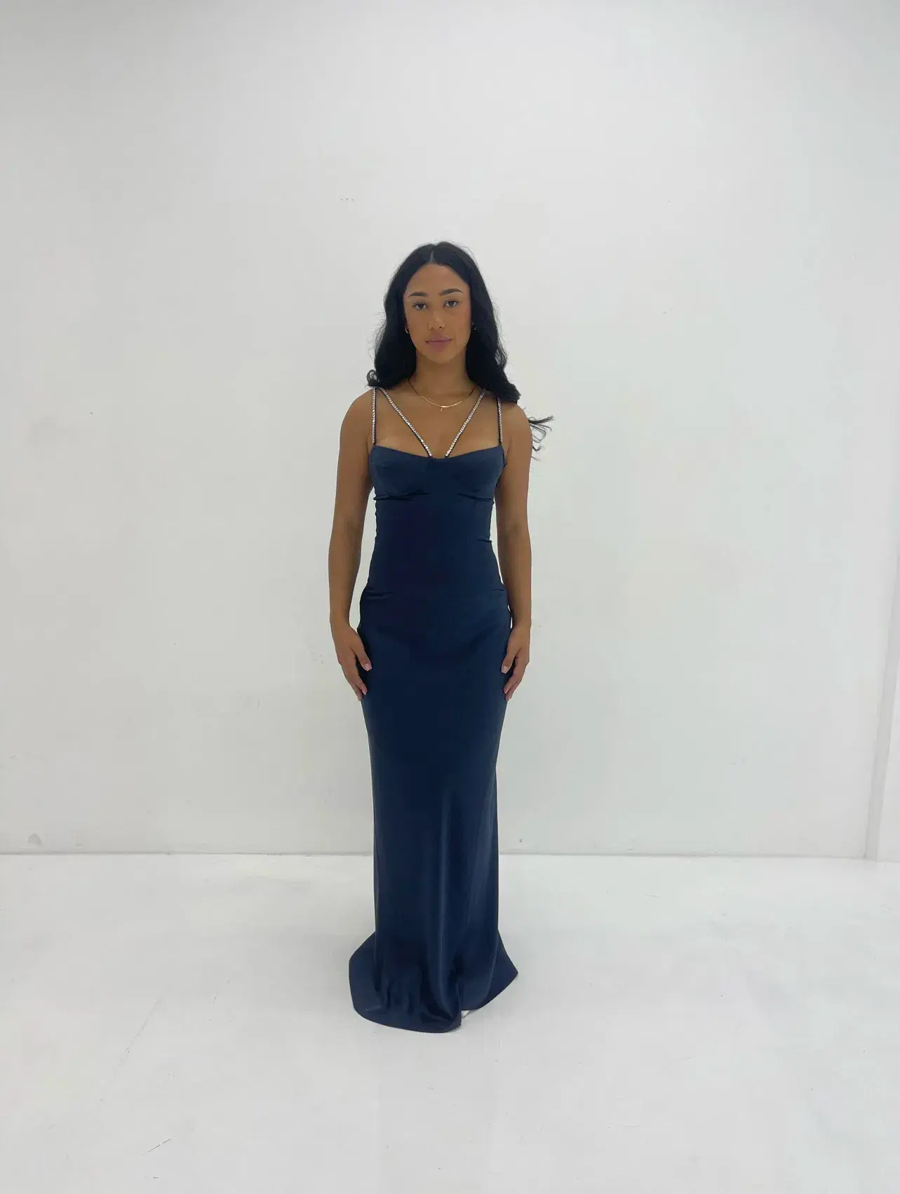 Natalie Rolt Cecilia Gown Navy Blue Size 1 / AU 8 - Image 1
