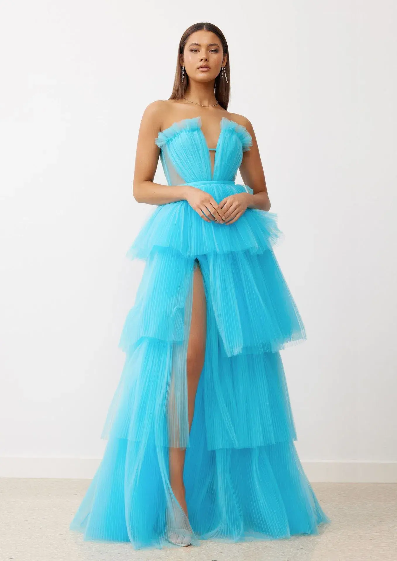 Lexi Cruz Dress Turquoise Size 10 - Image 1