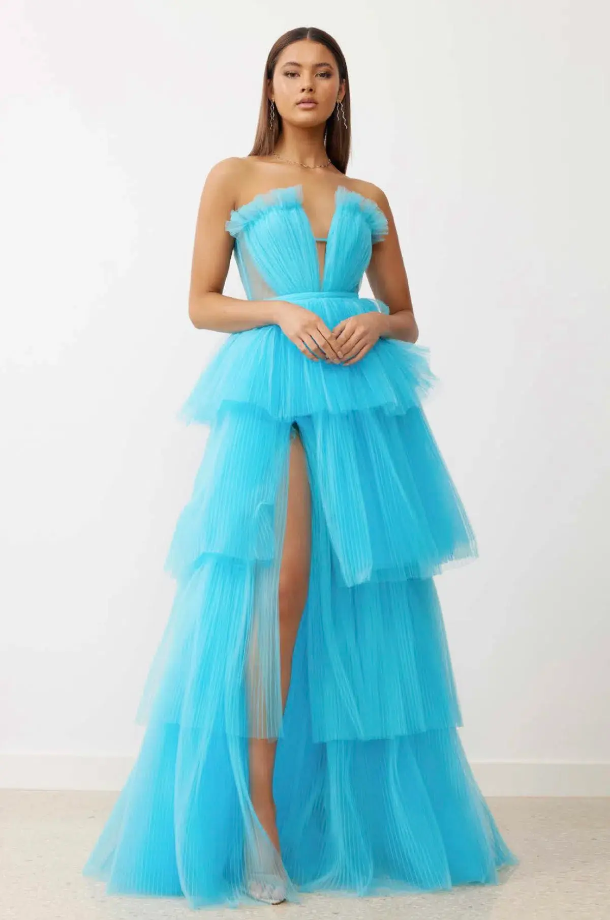 Lexi Cruze Dress Turquoise Size 6 - Image 1