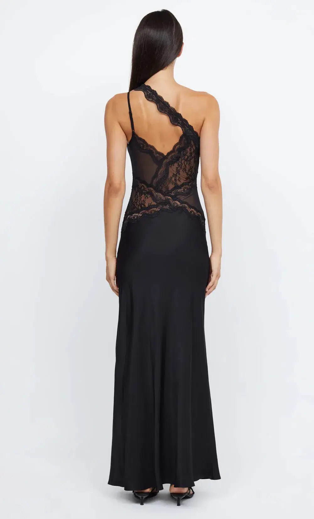 Bec & Bridge Ria Asym Maxi Dress Black Size 8 for rent on The Volte - main image
