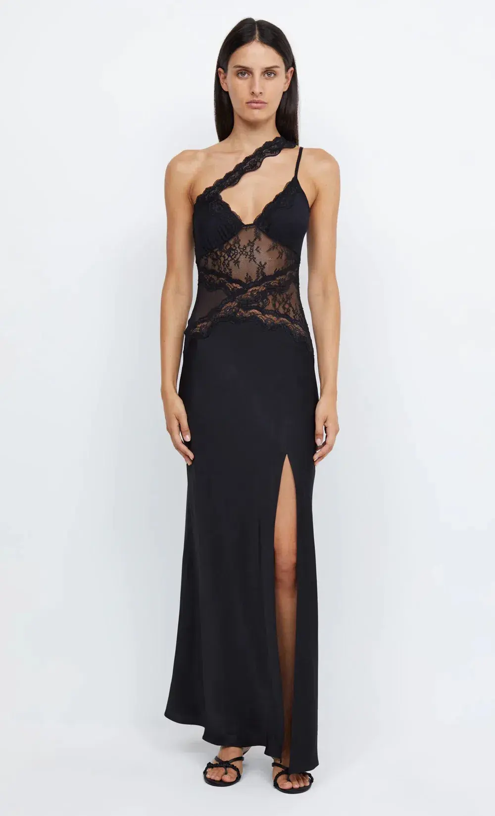 Bec & Bridge Ria Asym Maxi Dress Black Size 8 - Image 1