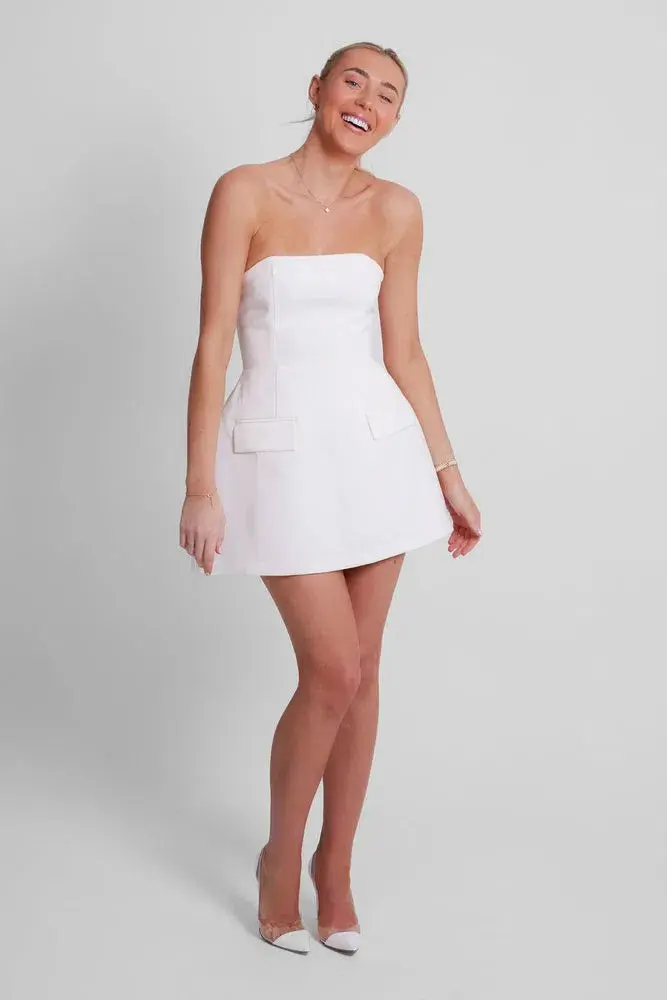 Odd Muse The Ultimate Muse Strapless Dress White Size 8  - Image 1