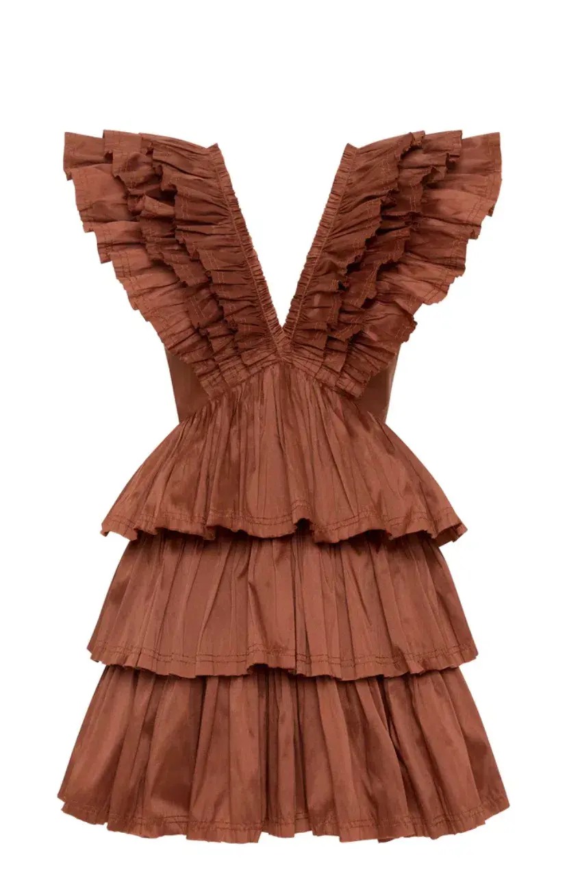 AJE Rhythmic Frilled Mini Dress - Image 5