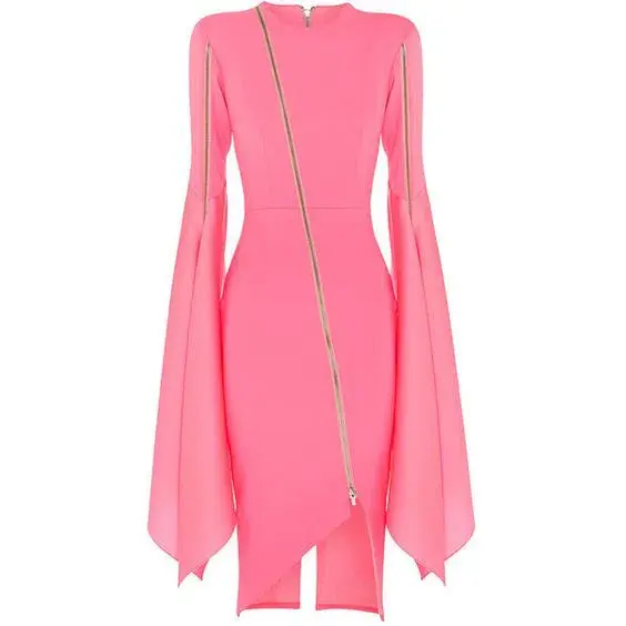 Alex Perry Darcy Dress Pink Size 6 - Image 2
