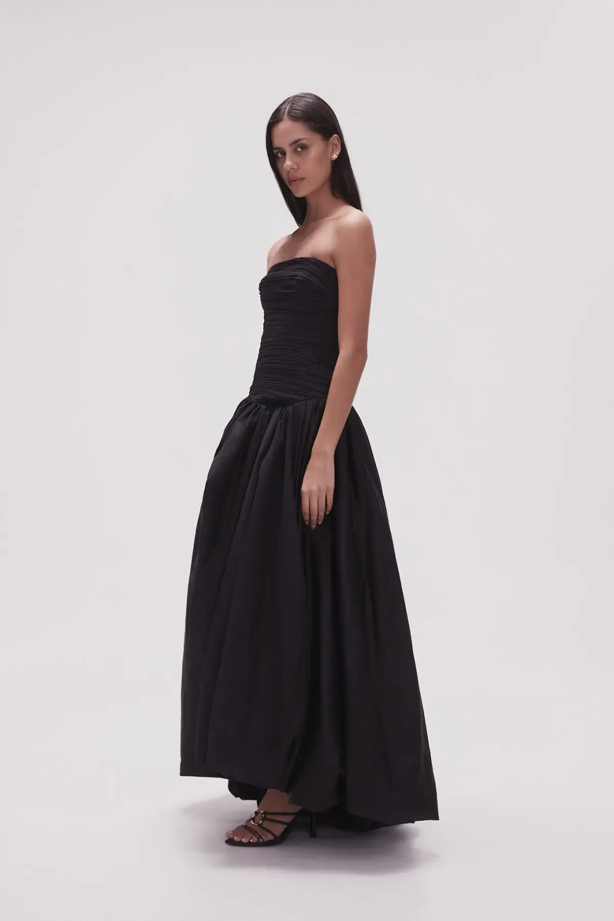 Aje Violette Bubble Hem Maxi Dress in Black Size 6 - Image 2