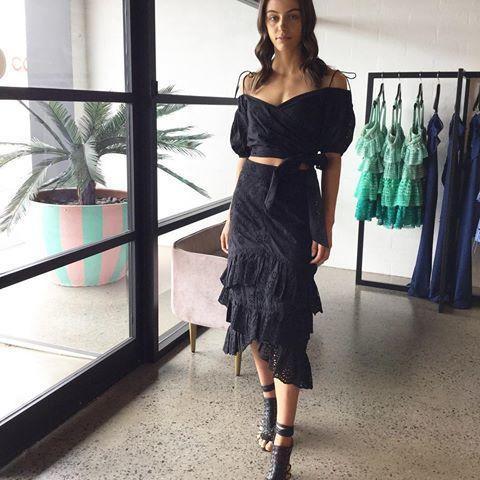 THURLEY - Marta Top’ and Lillian Skirt matching set Size 8 for rent on The Volte - main image