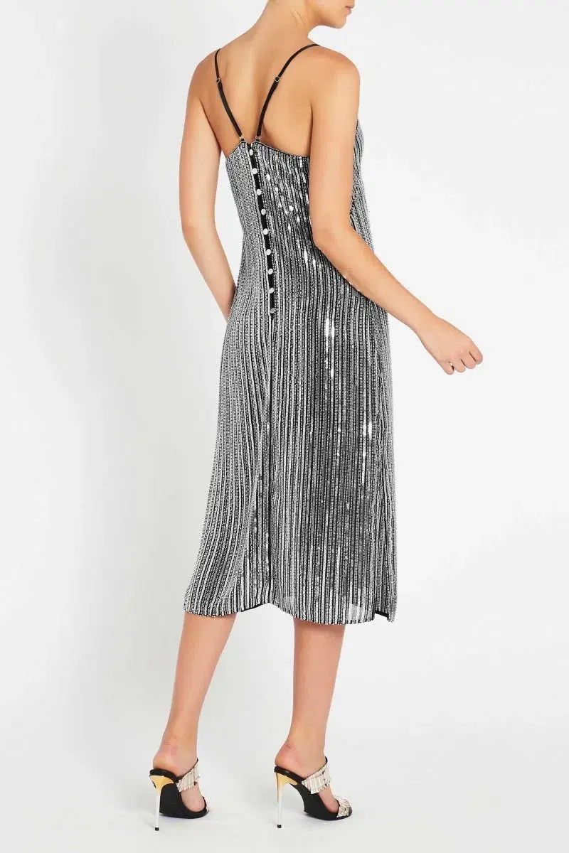 Sass & Bide Queen Of Versailles Dress Silver Size AU 10 - Image 2