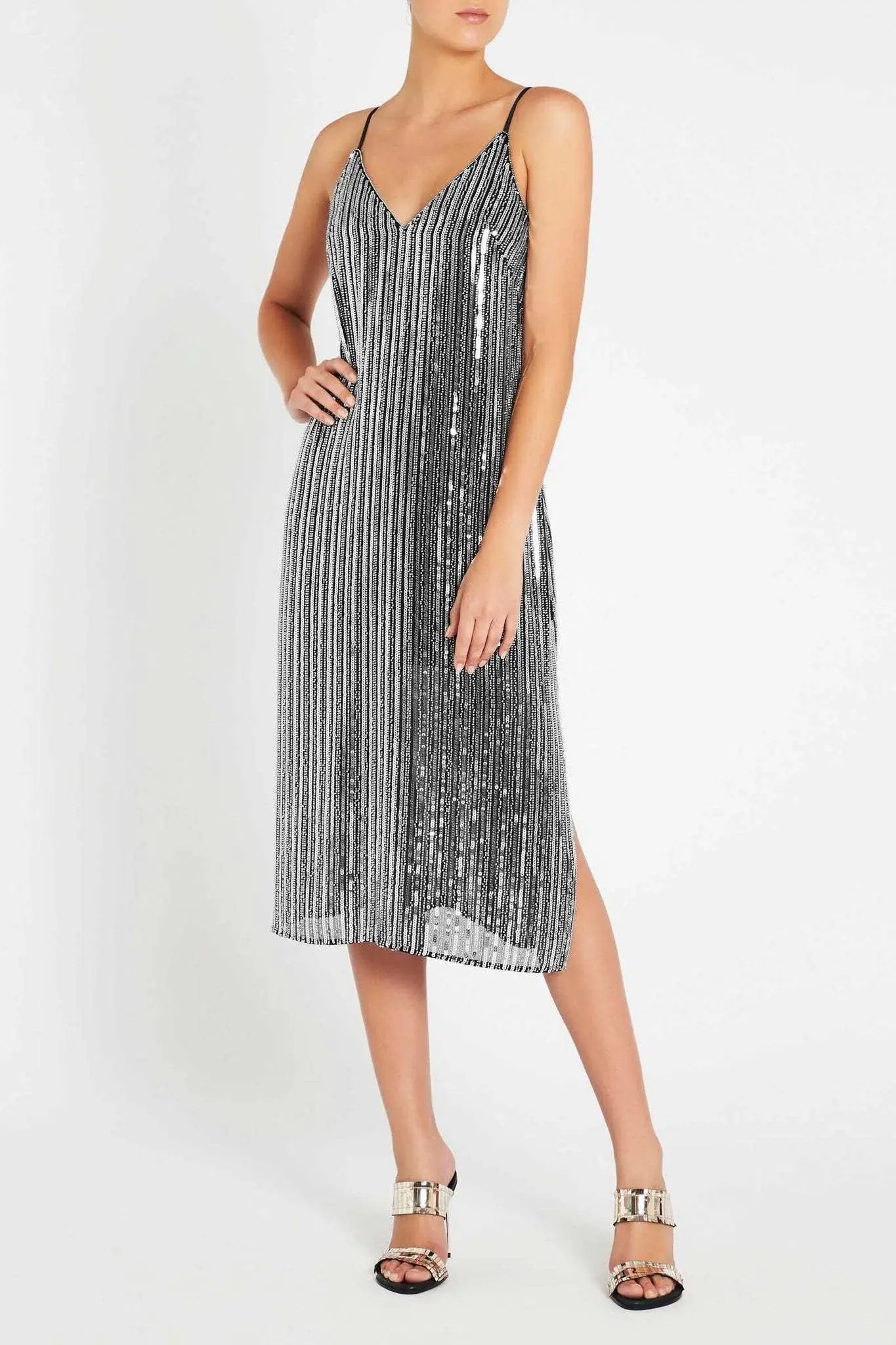 Sass & Bide Queen Of Versailles Dress Silver Size AU 10 - Image 1