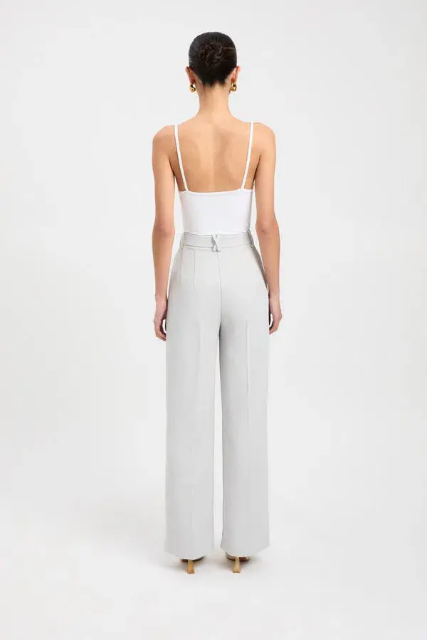 Kookai Ariel Pleated Pant Soft Grey Size AU 8 - Image 2