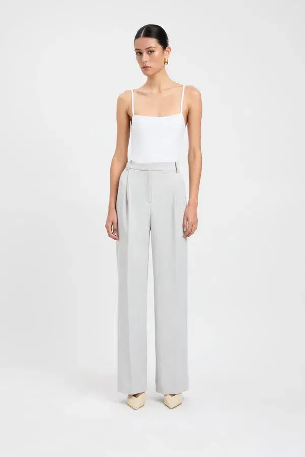 Kookai Ariel Pleated Pant Soft Grey Size AU 8 for rent on The Volte - main image