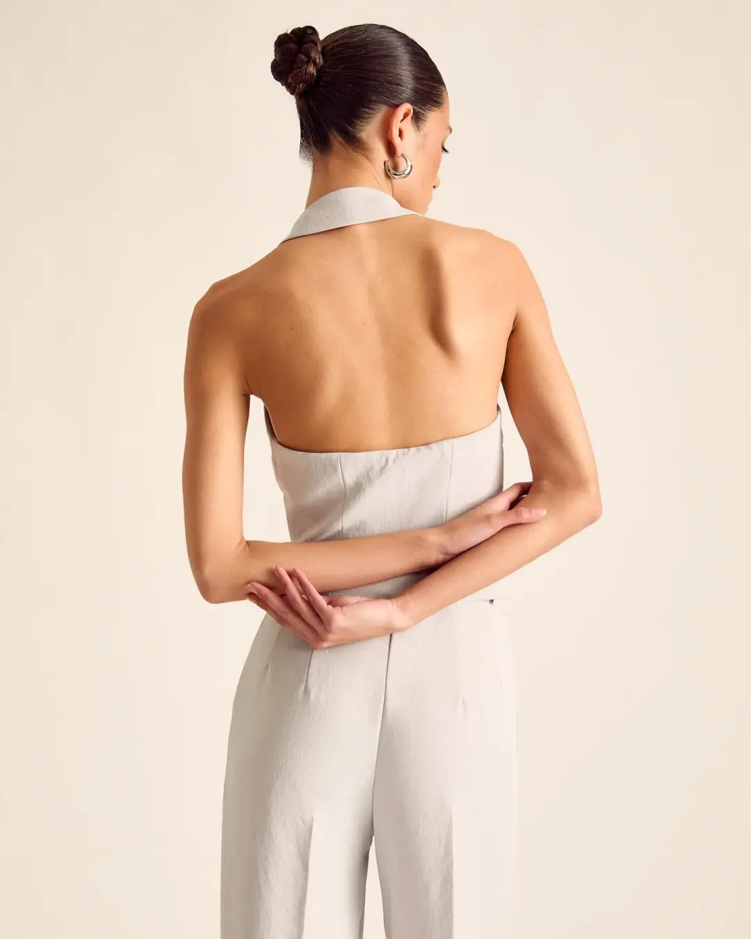 Kookai Ariel Staple Vest Grey Size AU 10 for rent on The Volte - main image