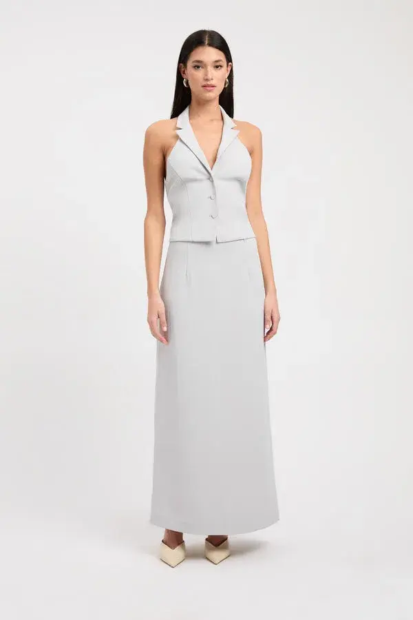 Kookai Ariel Staple Vest Grey Size AU 10 for rent on The Volte - main image