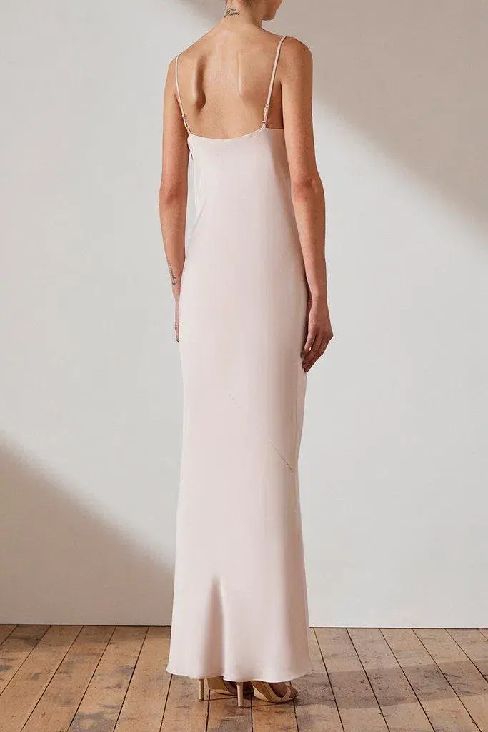 Shona Joy Luxe Bias Cowl Slip Dress Cream Size AU 8 - Image 3