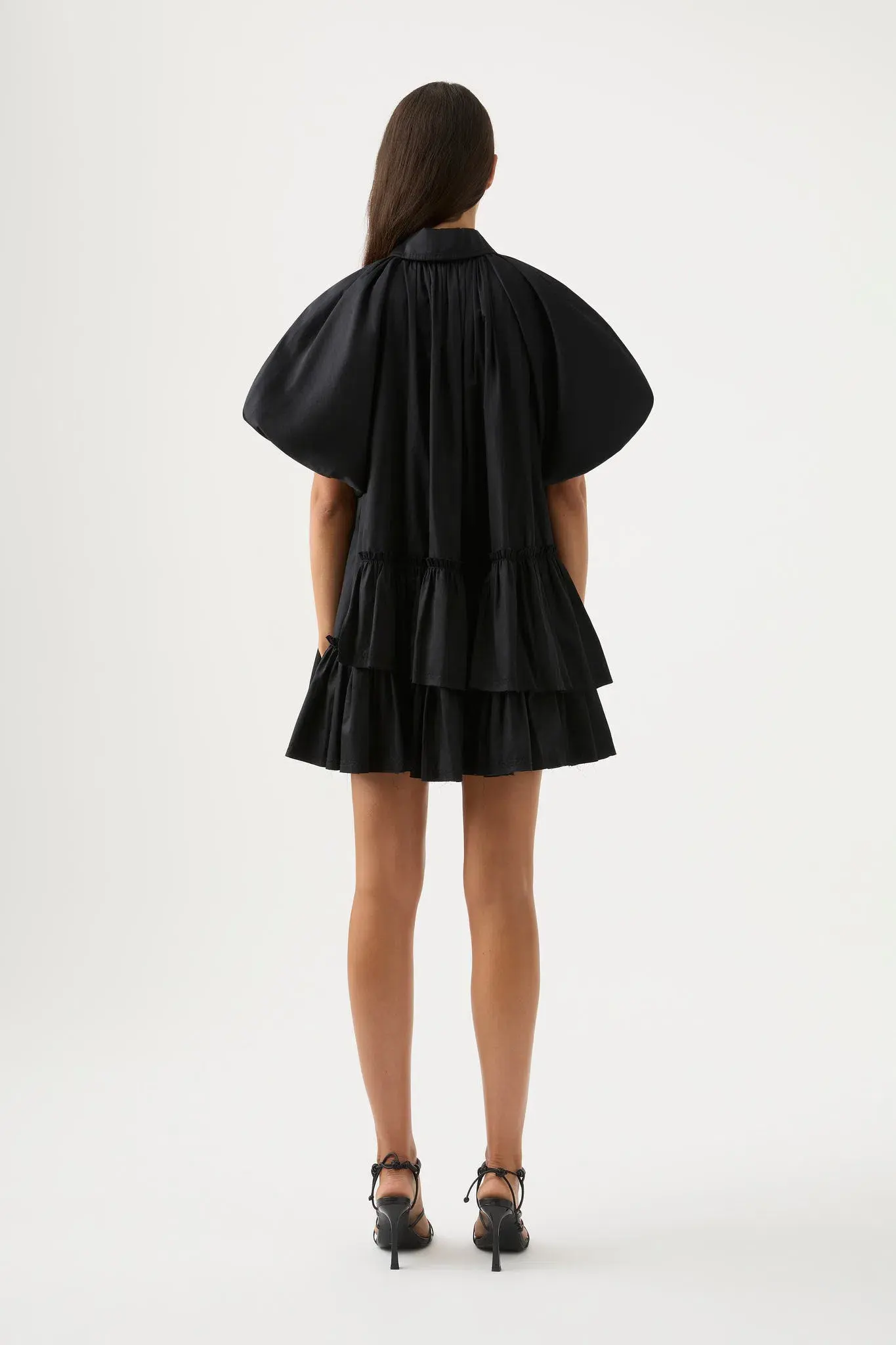 Aje  Ambience Smock Mini Dress Black Size 4 - Image 3