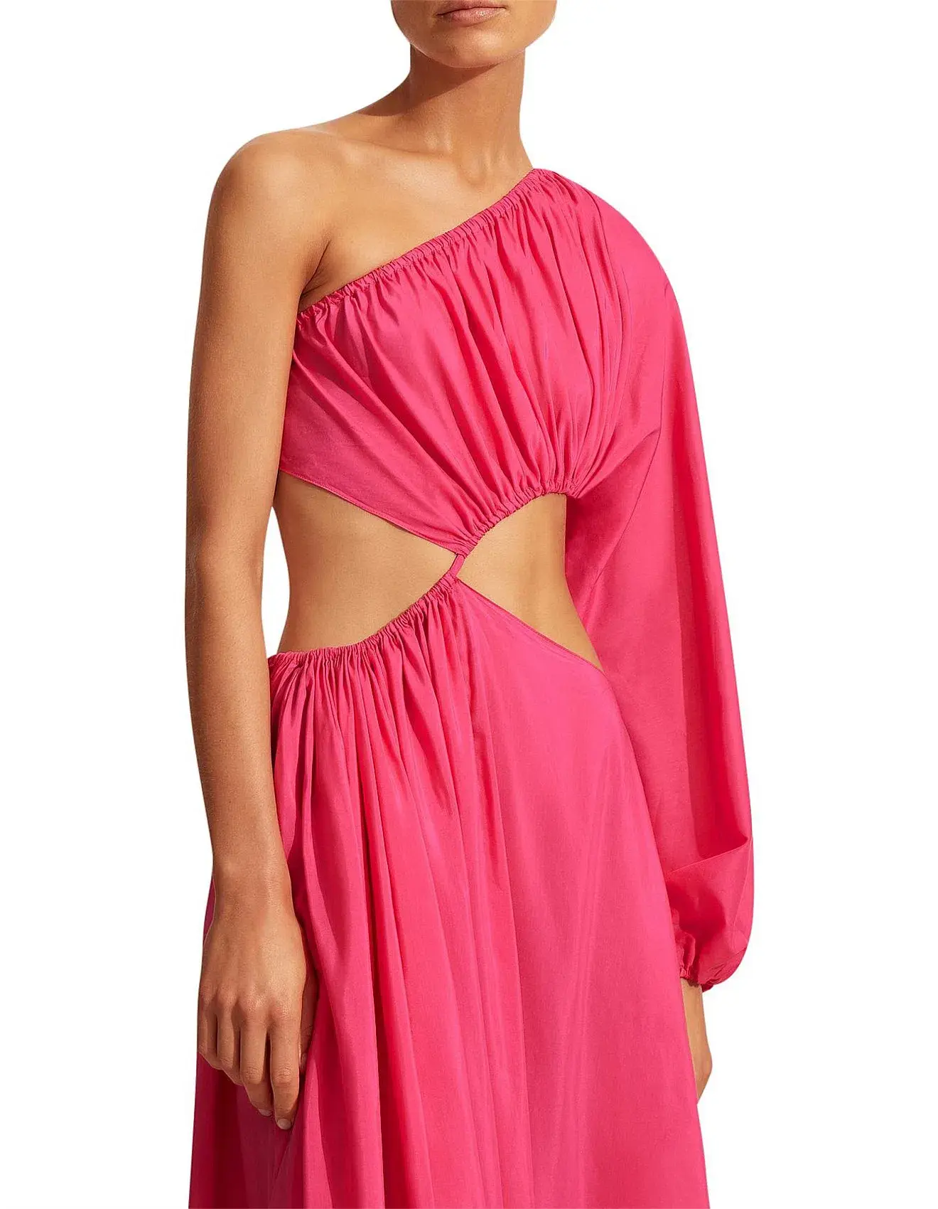 Matteau Asymmetric Wave Dress Pink Size 3 / AU 10 - Image 4