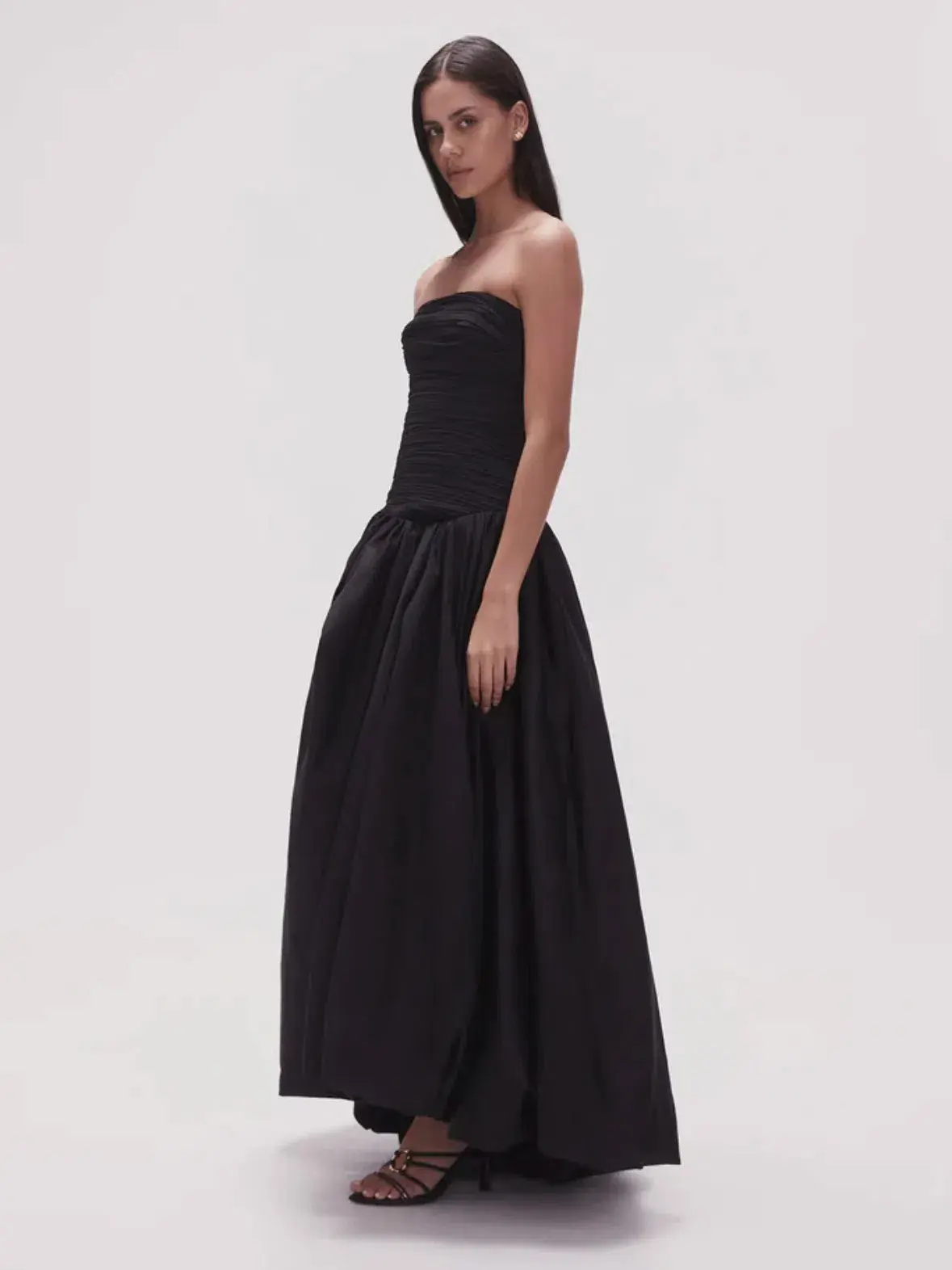 Aje Violette Bubble Hem Maxi Dress Black Size 4 - Image 1