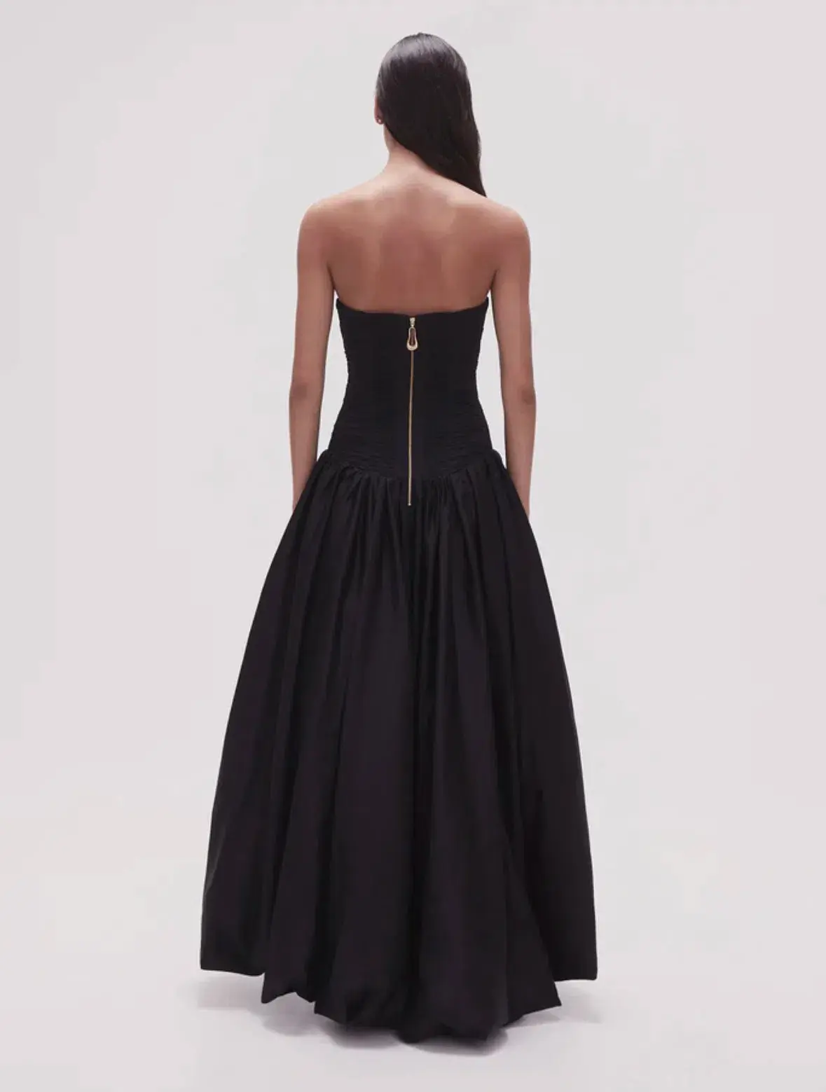 Aje Violette Bubble Hem Maxi Dress Black Size 4 - Image 3