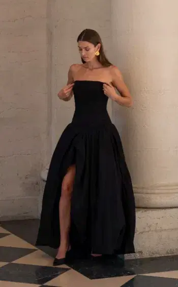 Aje Violette Bubble Hem Dress Black Size 10 - Image 5
