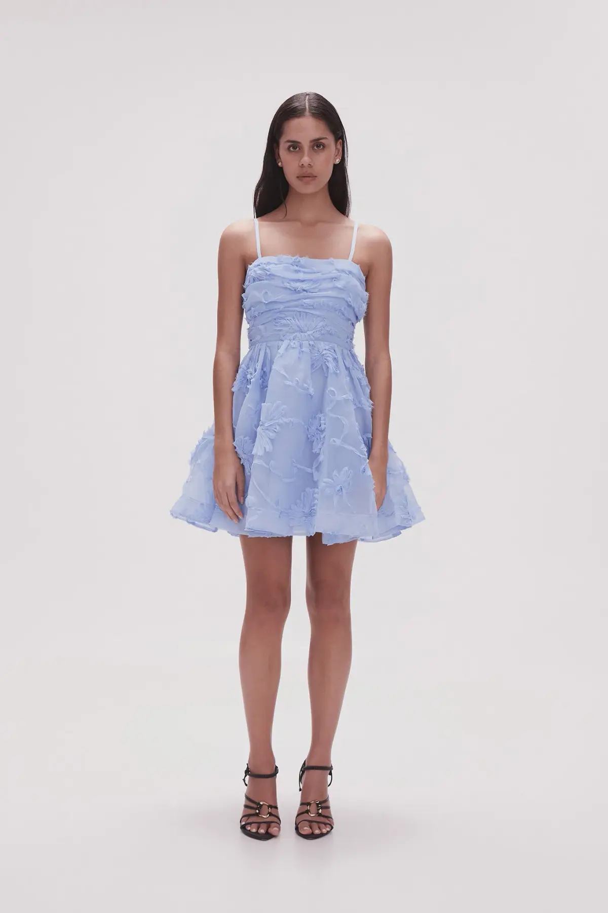 Aje Evangeline Mini Dress Light Sky Blue Size 12 - Image 1