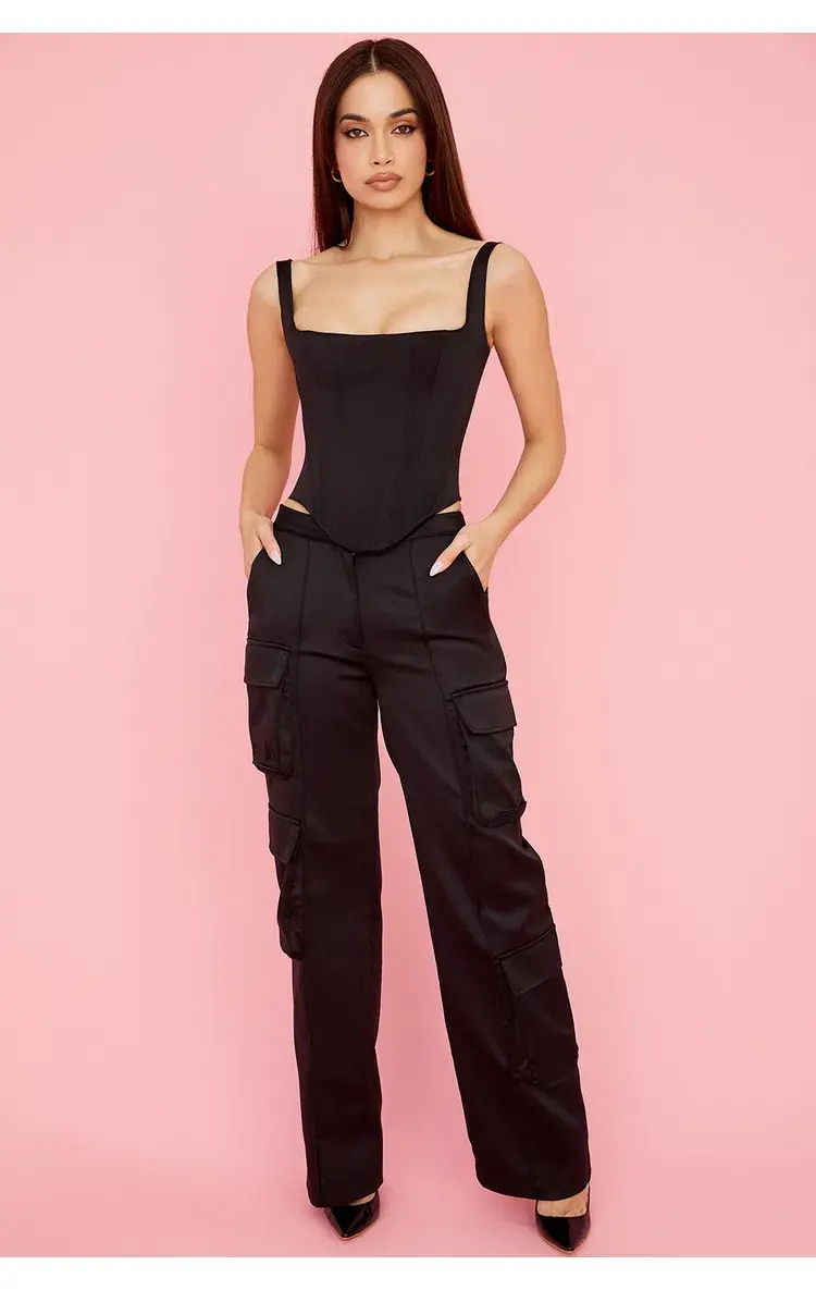 House of CB Rafa Corset & Daria Pants Set Black Size XS / AU 6 - Image 2
