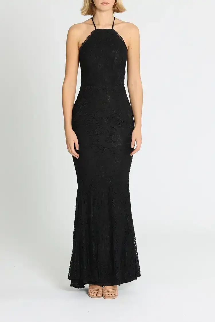 Elle Zeitoune Lori Gown Black Size 6 - Image 1