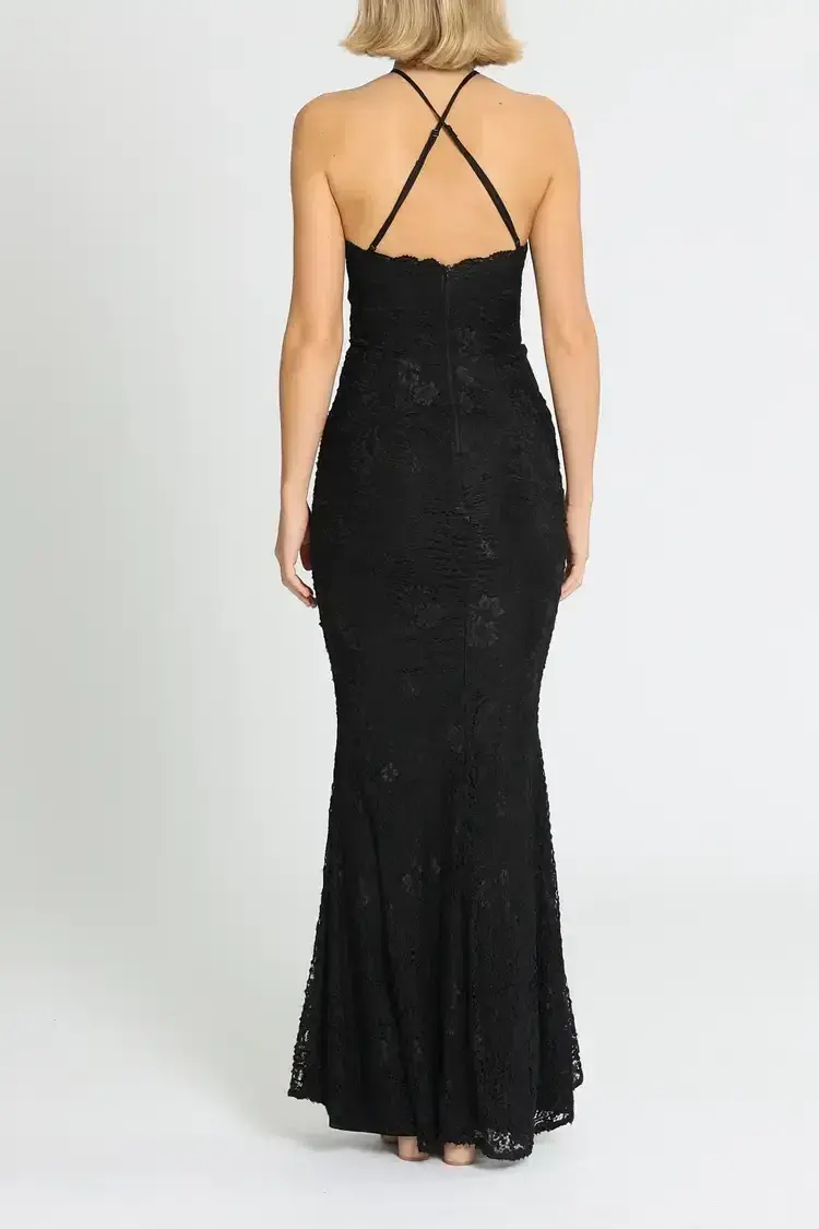Elle Zeitoune Lori Gown Black Size 6 - Image 3