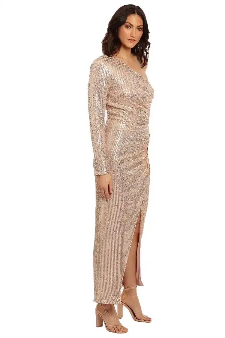 Elle Zeitoune Simone Dress Rose Gold Size 12 - Image 2