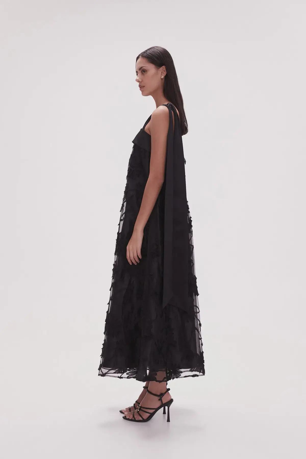 Aje Ursula Midi Dress in Black Size 12 - Image 4