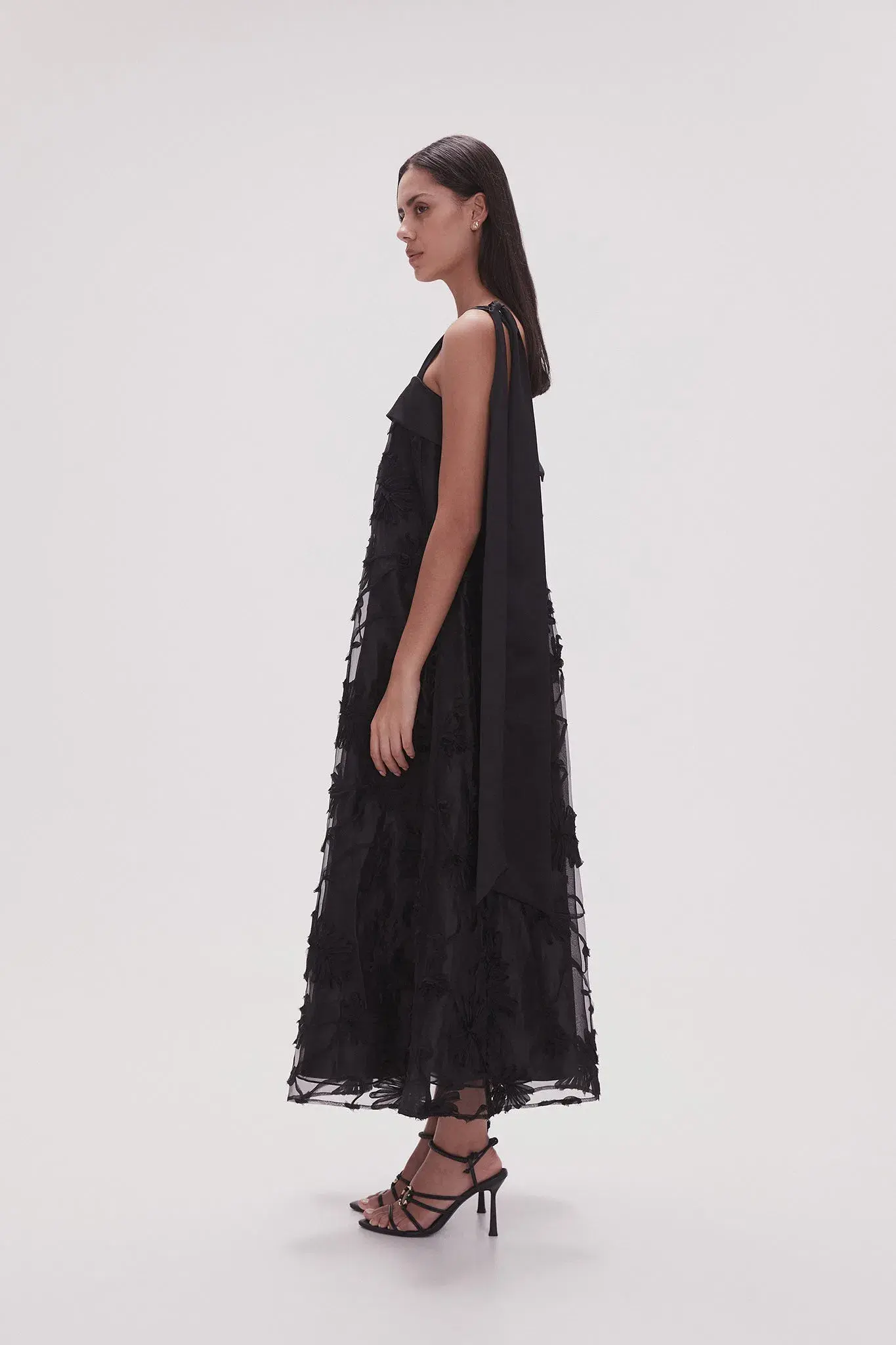 Aje Ursula Midi Dress in Black Size 12 - Image 4