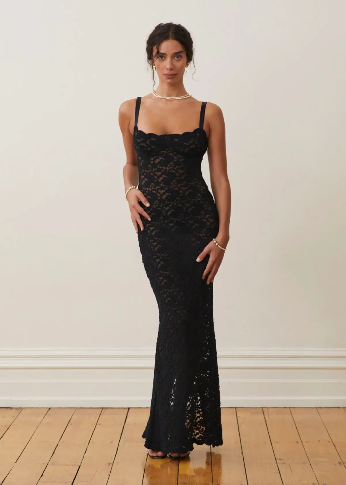 Arcina Ori Margot Dress Black Lace Size M / AU 10 - Image 4