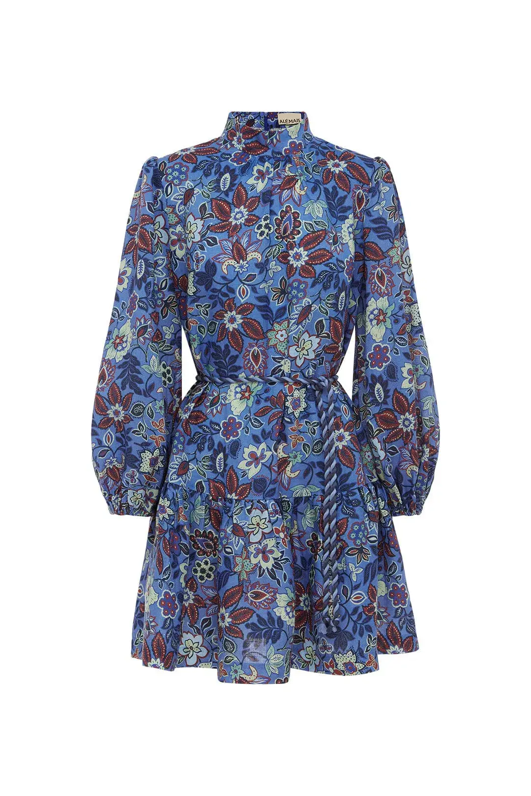 Alemais Isabella Mini Dress Blue/Floral Size 16 - Image 7