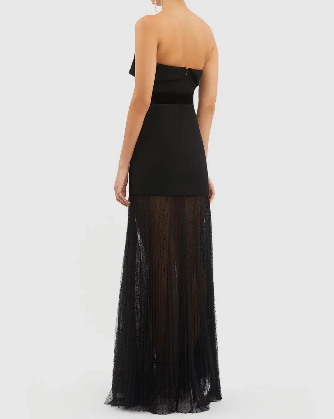 Rebecca Vallance Yvonne Strapless Gown Black Size 6  - Image 3