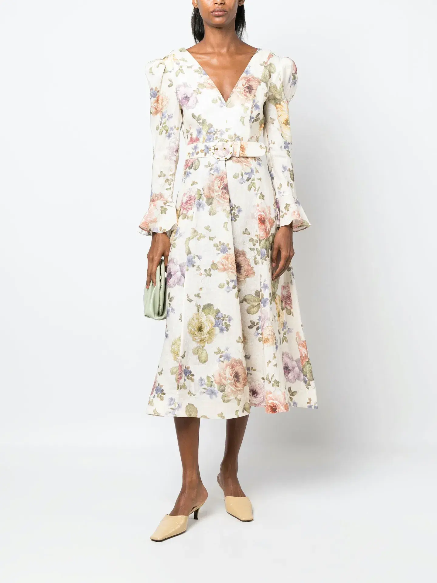 Zimmermann Luminosity Midi Dress Floral Size 2 / AU 12  - Image 1