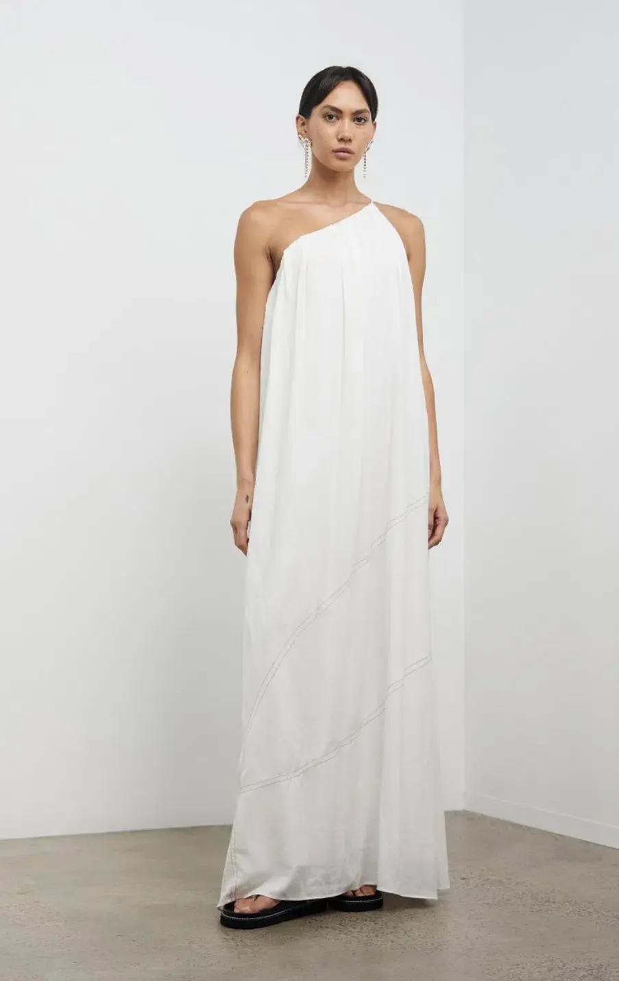 Camilla and Marc One Shoulder Dress White Size 8 - Image 1