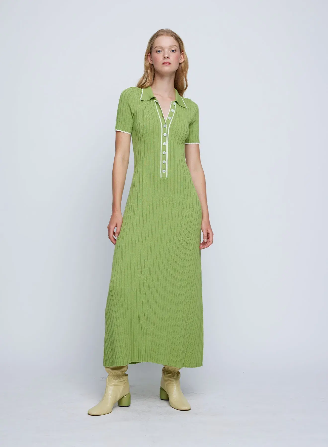 Anna Quan Penelope Dress In Matcha Cream Size 8 - Image 1