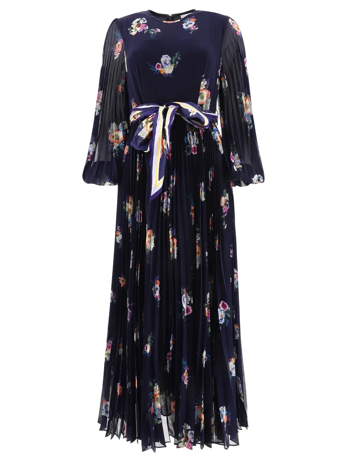 Zimmermann Sunray Long Sleeve Midi Dress Elka Floral Navy Size 1/ Au 10 - Image 1