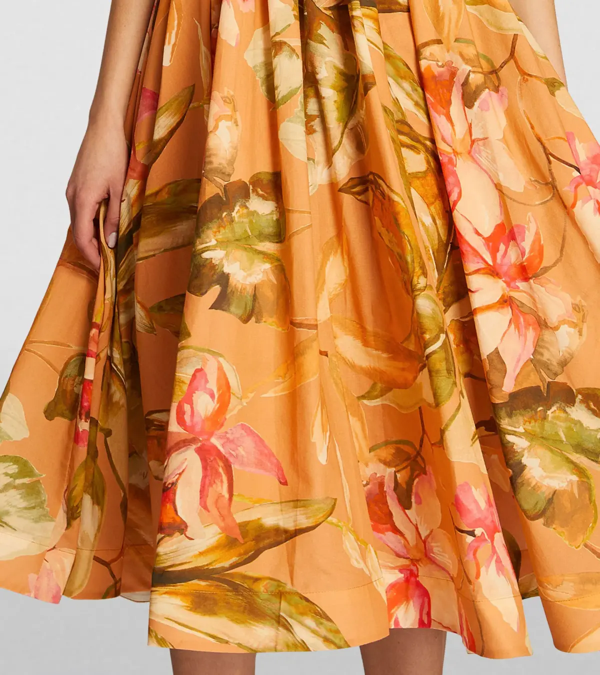 Anouki Cotton Floral Maxi Dress Floral Size 8  - Image 5