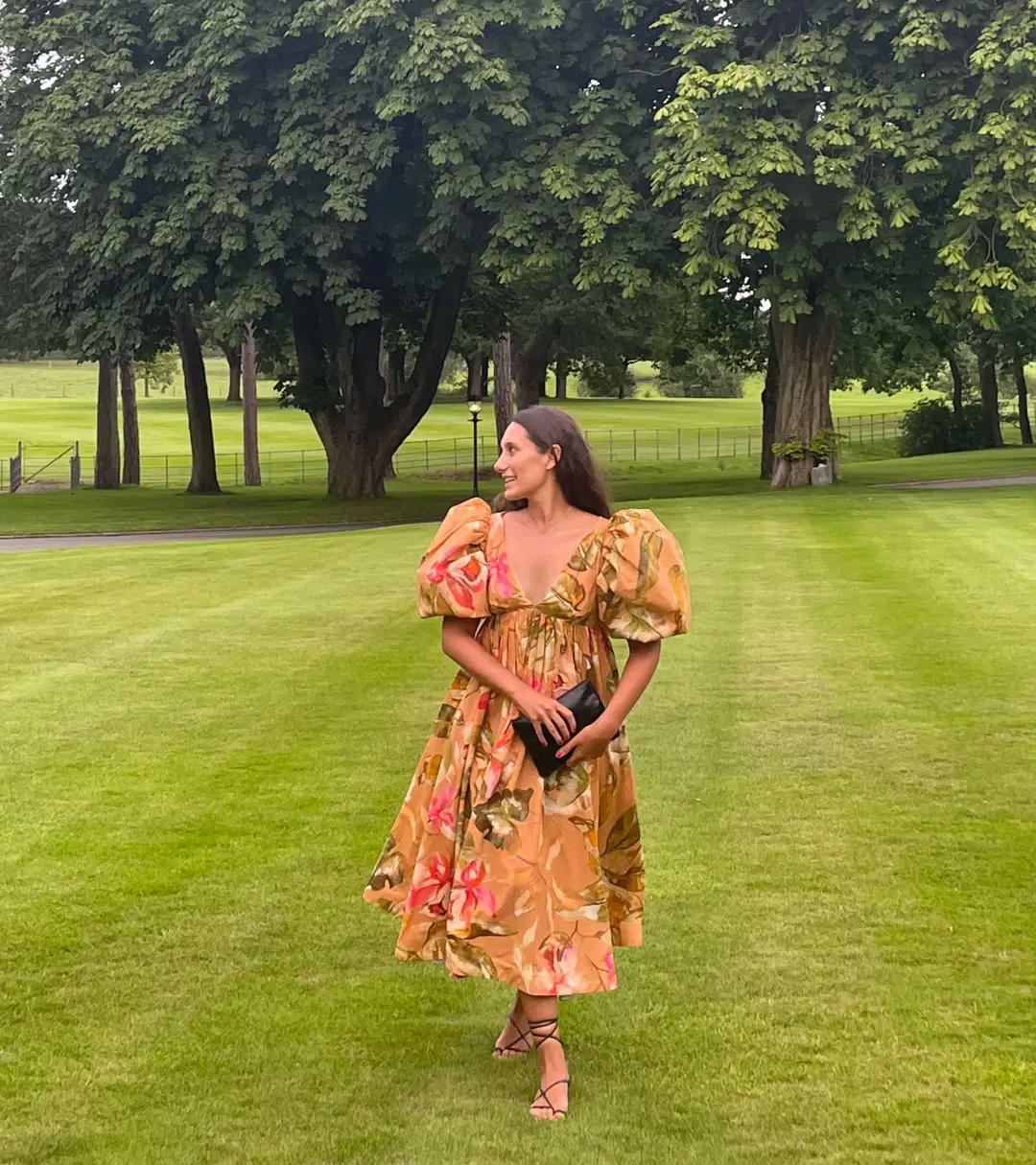 Anouki Cotton Floral Maxi Dress Floral Size 8  for rent on The Volte - main image